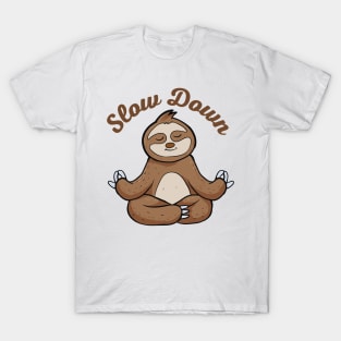 Slow Down Sloth T-Shirt